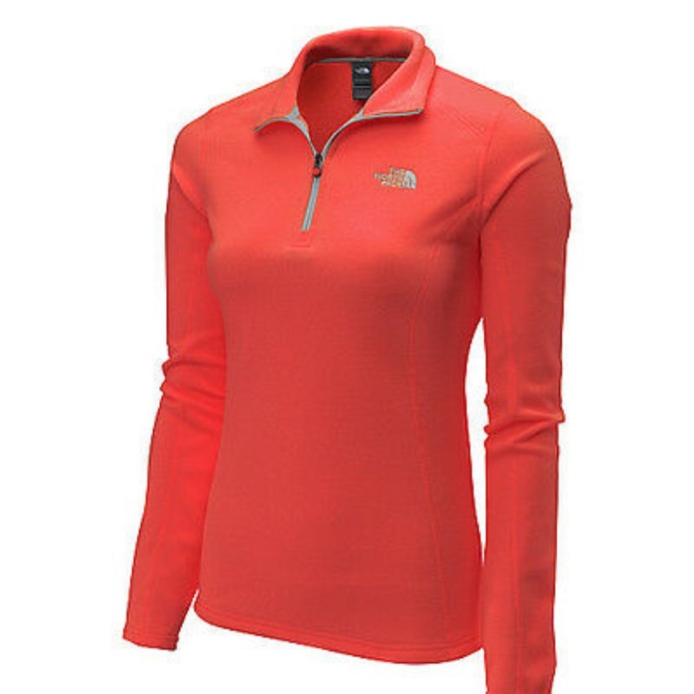North Face 1/4 Zip in rambutan pink